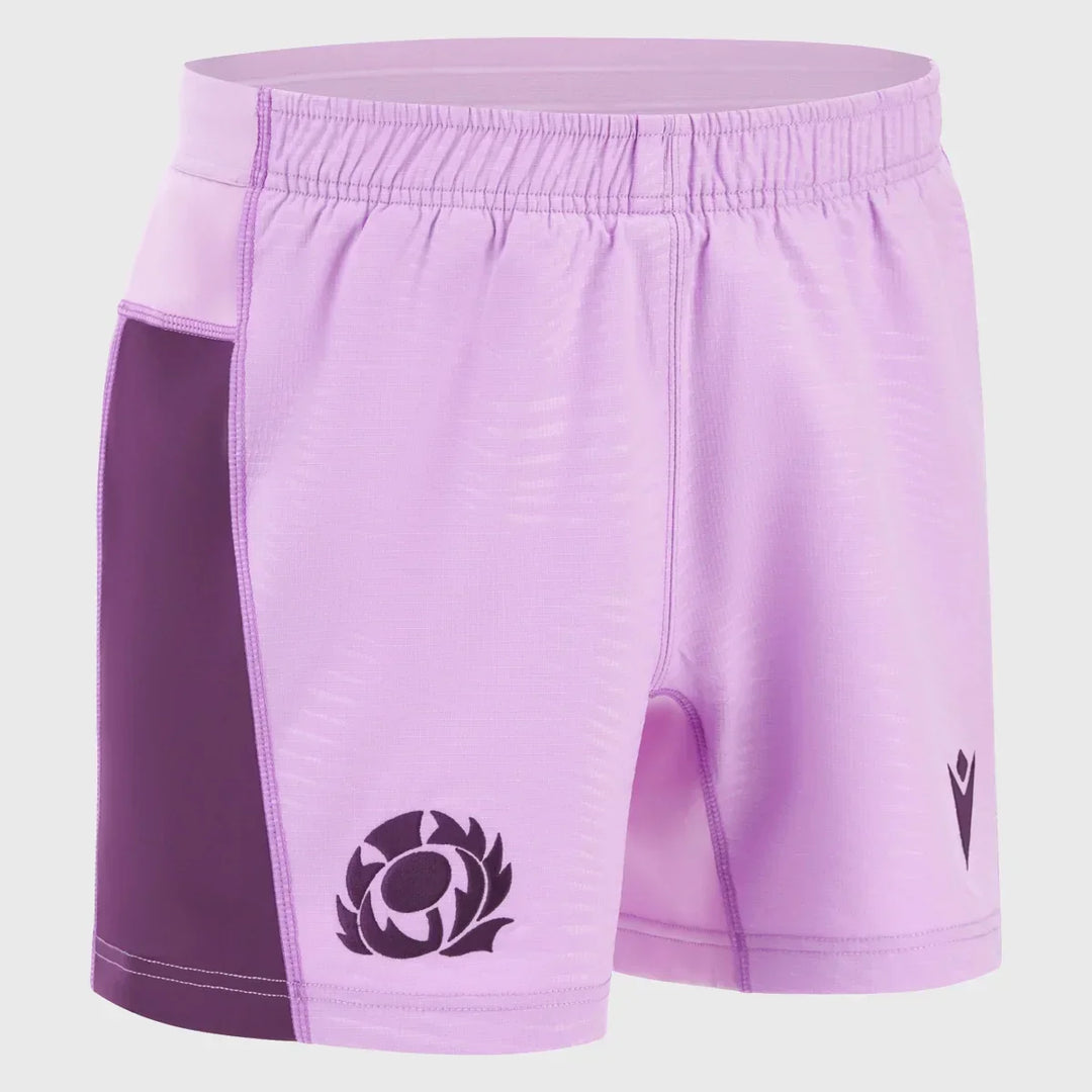 Macron Scotland Kid's Away Rugby Shorts 2025/26 - Rugbystuff.com