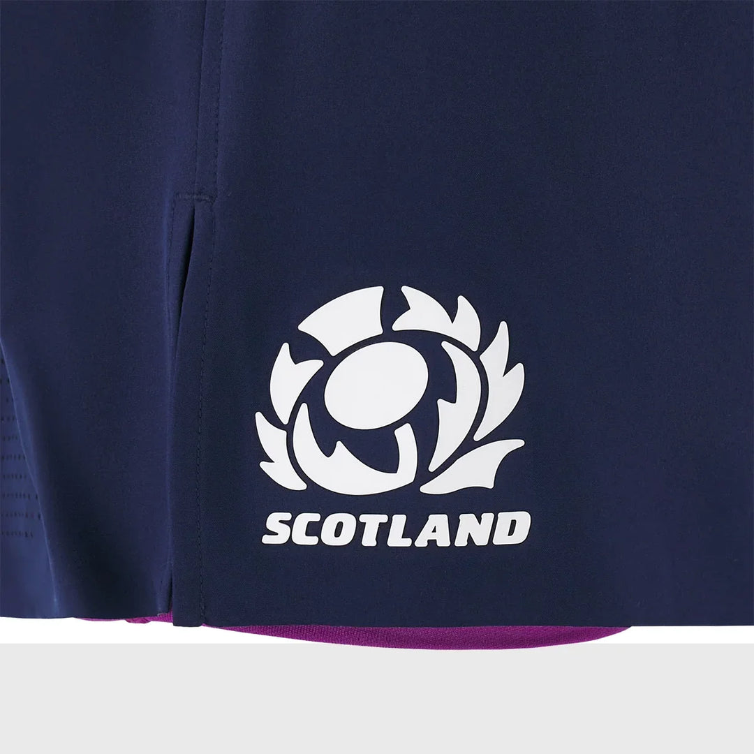Macron Scotland Rugby Women's Shorts Navy/Purple 2025/26 - Rugbystuff.com