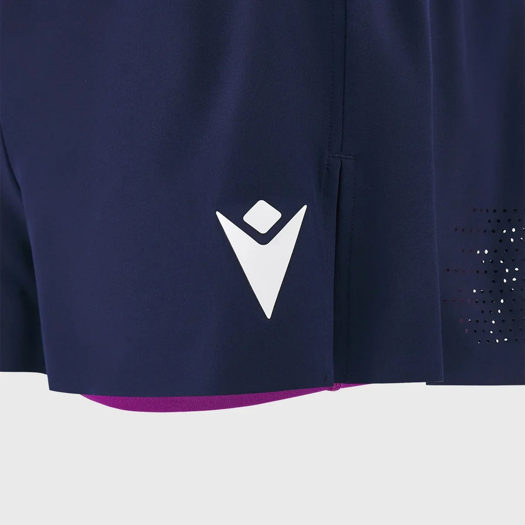 Macron Scotland Rugby Women's Shorts Navy/Purple 2025/26 - Rugbystuff.com
