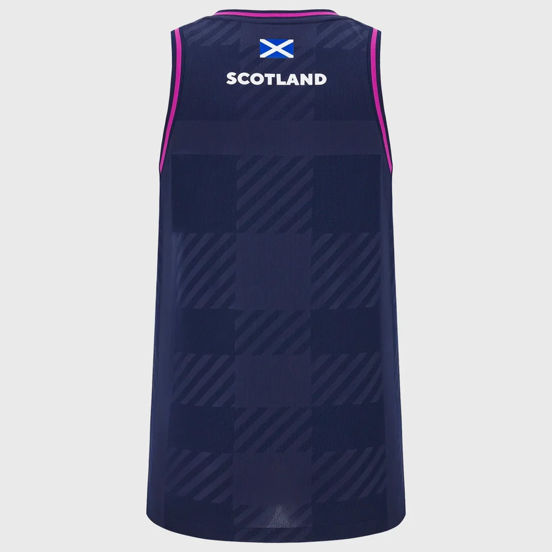 Macron Scotland Rugby Women's Training Singlet Navy/Purple 2025/26 - Rugbystuff.com