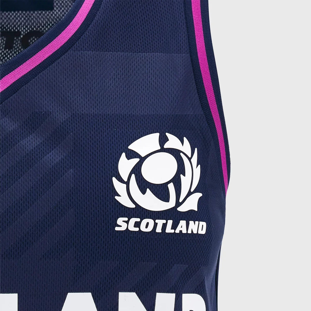 Macron Scotland Rugby Women's Training Singlet Navy/Purple 2025/26 - Rugbystuff.com