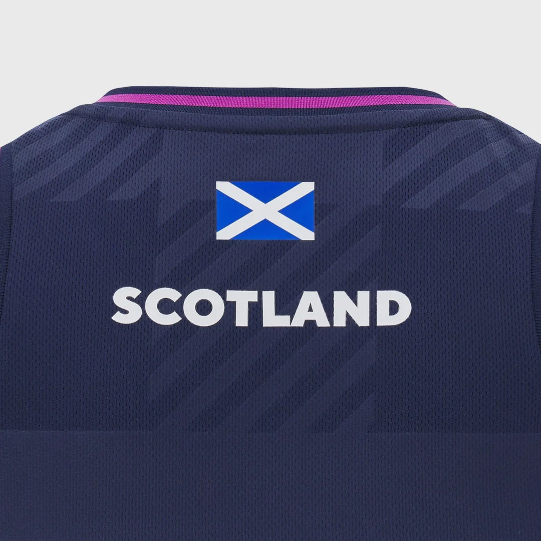 Macron Scotland Rugby Women's Training Singlet Navy/Purple 2025/26 - Rugbystuff.com