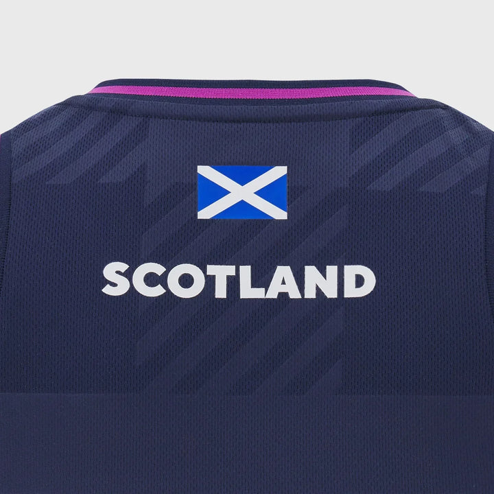 Macron Scotland Rugby Women's Training Singlet Navy/Purple 2025/26 - Rugbystuff.com
