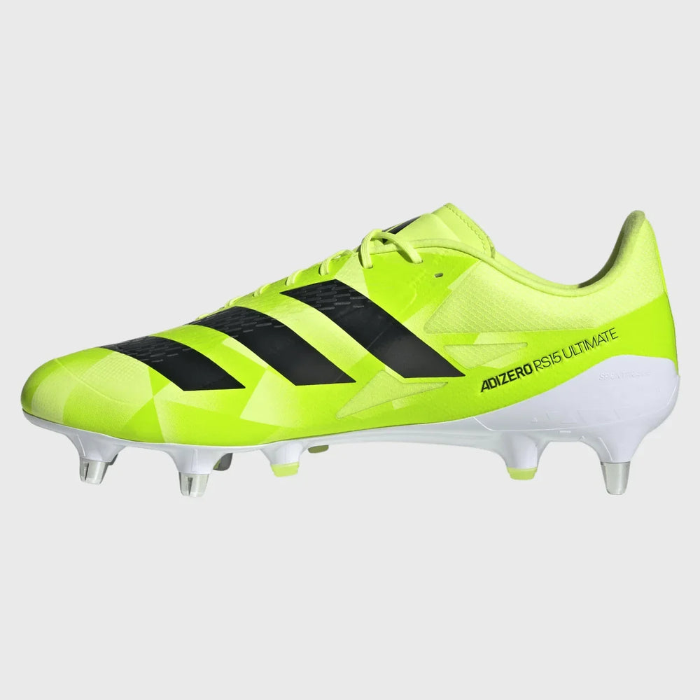 Adidas Adizero RS15 Ultimate SG Rugby Boots Hi-Res Yellow - Rugbystuff.com