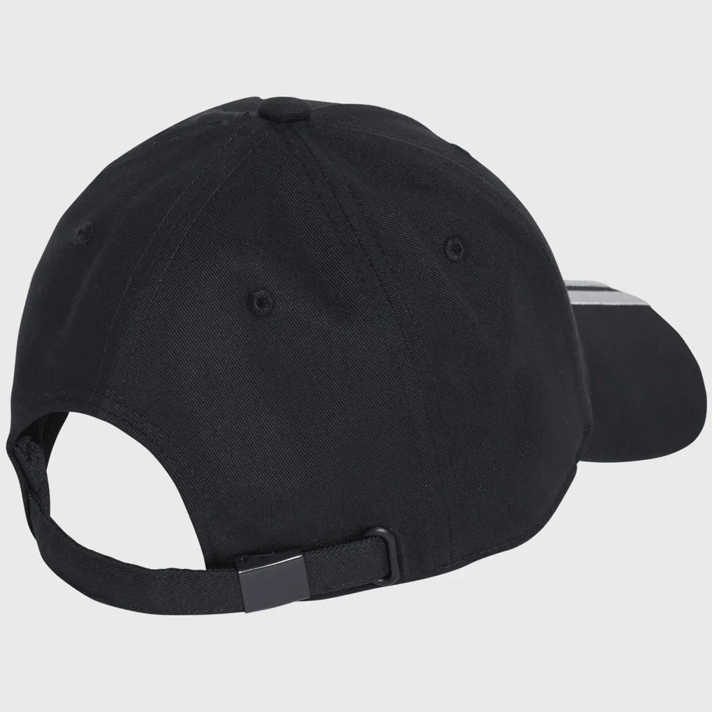 Adidas All Blacks 3 Stripe Cap Black/Silver - Rugbystuff.com