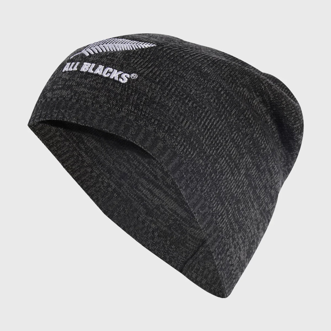 Adidas All Blacks Woolie Beanie Hat Black Marl - Rugbystuff.com