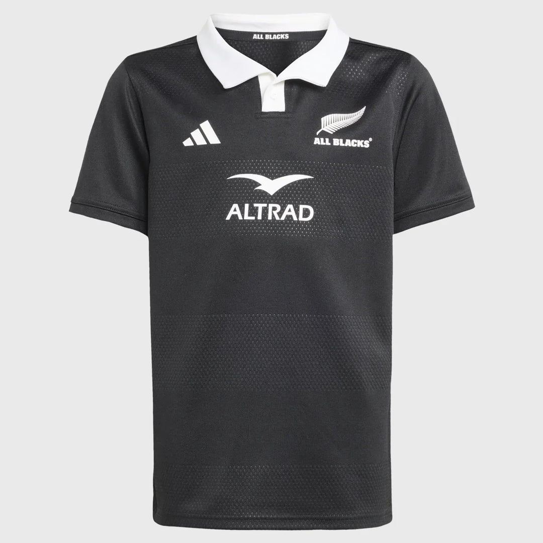 Adidas All Blacks Kid's Home Rugby Jersey 2025/26 - Rugbystuff.com