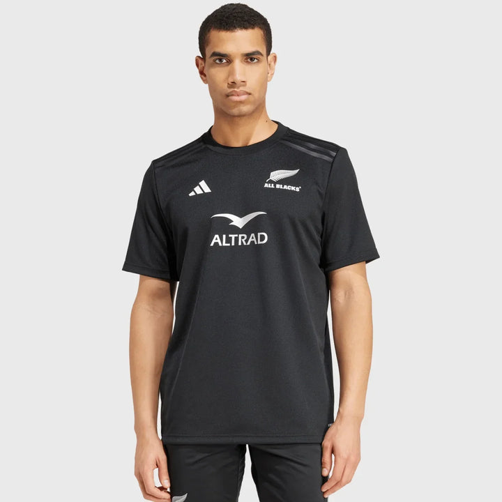 Adidas All Blacks Supporters Tee Black 2024/25 - Rugbystuff.com