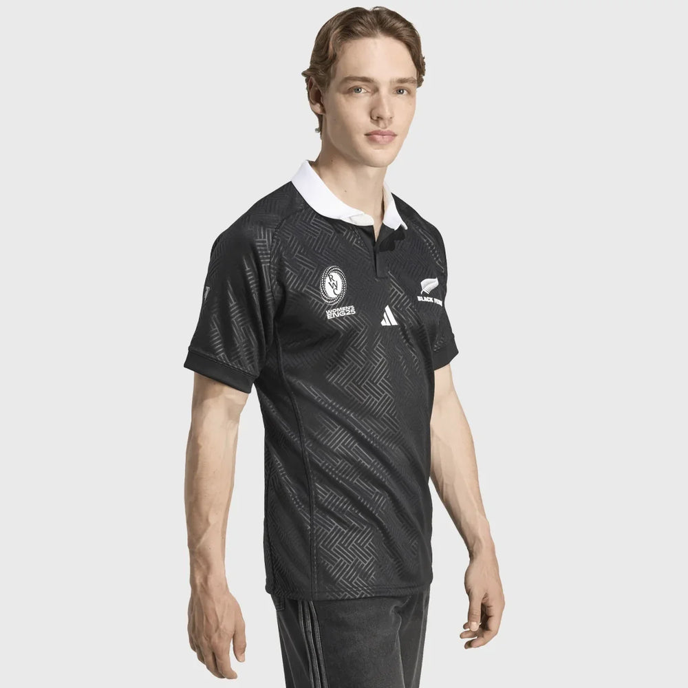 Adidas Black Ferns WRWC 2025 Men's Home Jersey - Rugbystuff.com