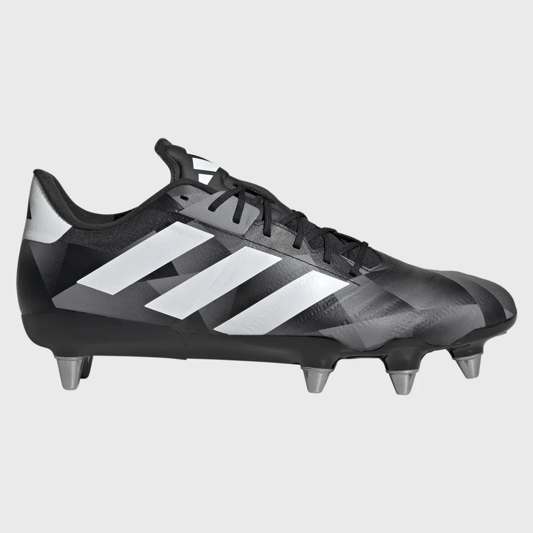 Adidas Kakari RS SG Rugby Boots Black/Grey - Rugbystuff.com
