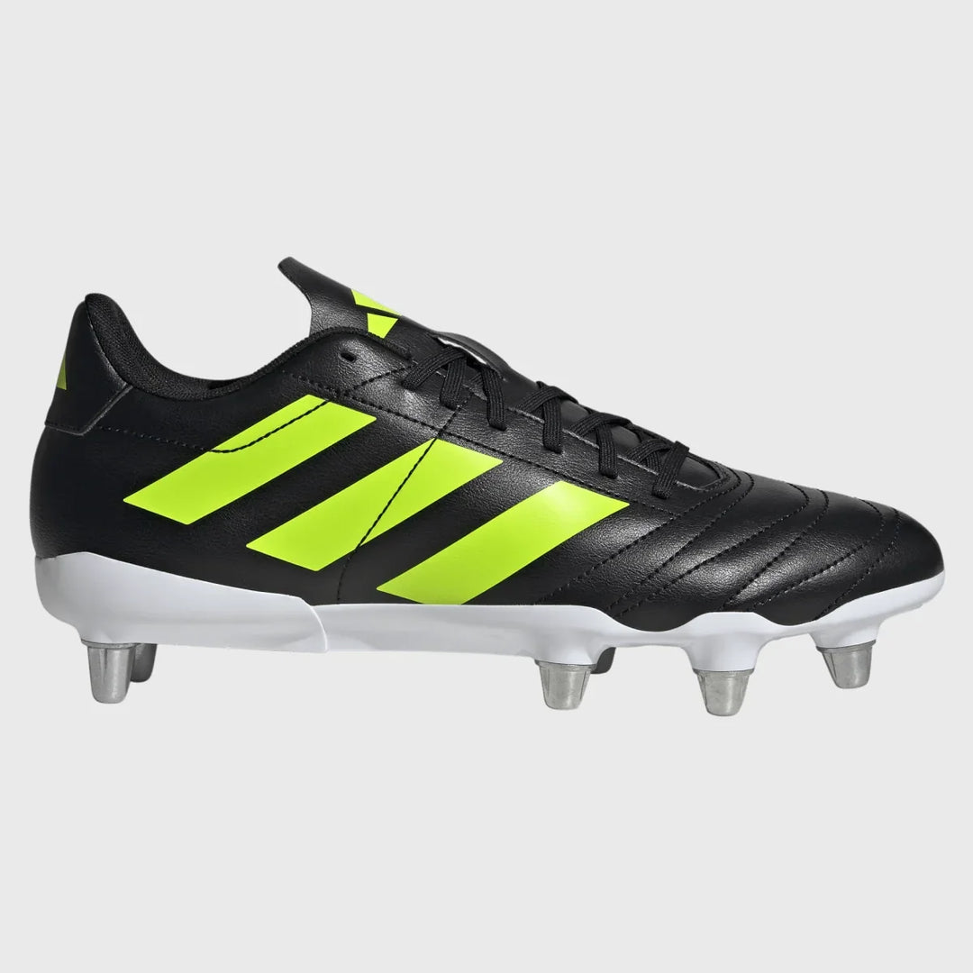 Adidas Kakari SG Rugby Boots Black/Yellow - Rugbystuff.com