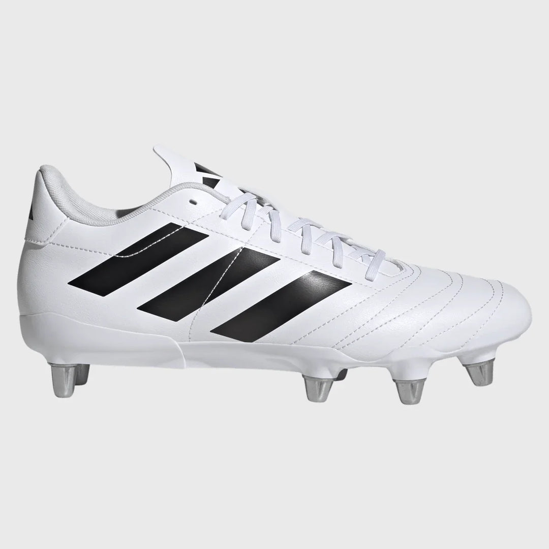 Adidas Kakari SG Rugby Boots White - Rugbystuff.com