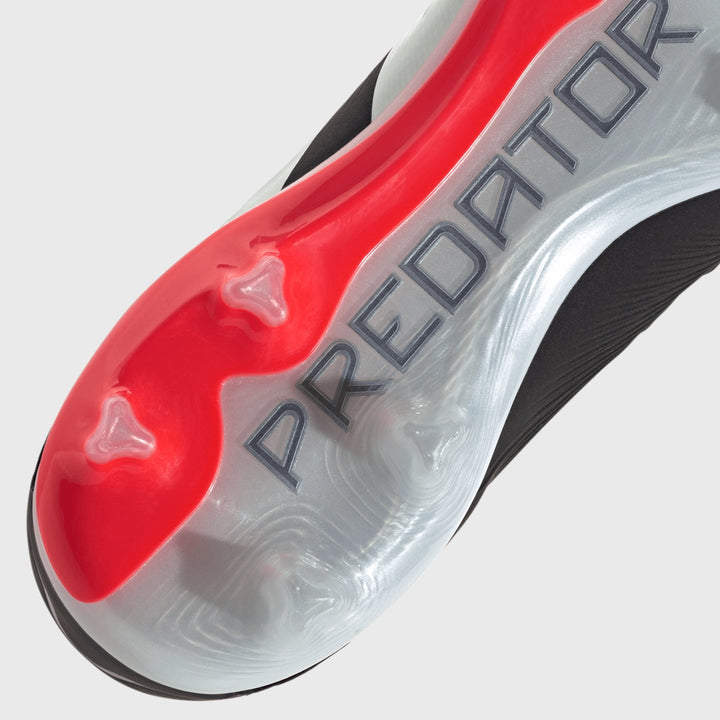 Adidas Predator Pro FG Boots Black/White/Red - Rugbystuff.com