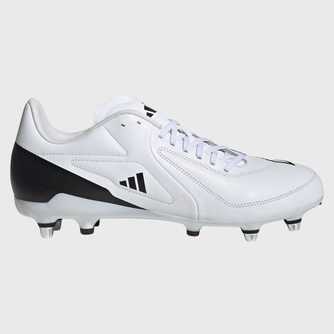 Adidas RS-15 Elite SG Rugby Boots White - Rugbystuff.com