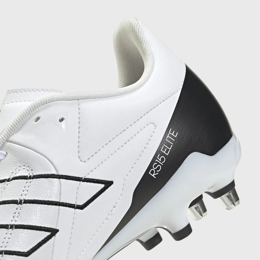 Adidas RS-15 Elite SG Rugby Boots White - Rugbystuff.com