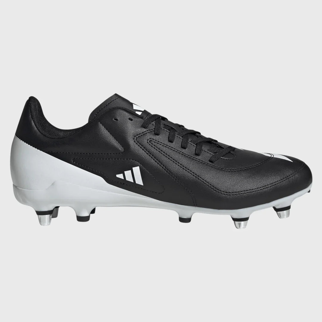 Adidas RS-15 SG Rugby Boots Black/White - Rugbystuff.com