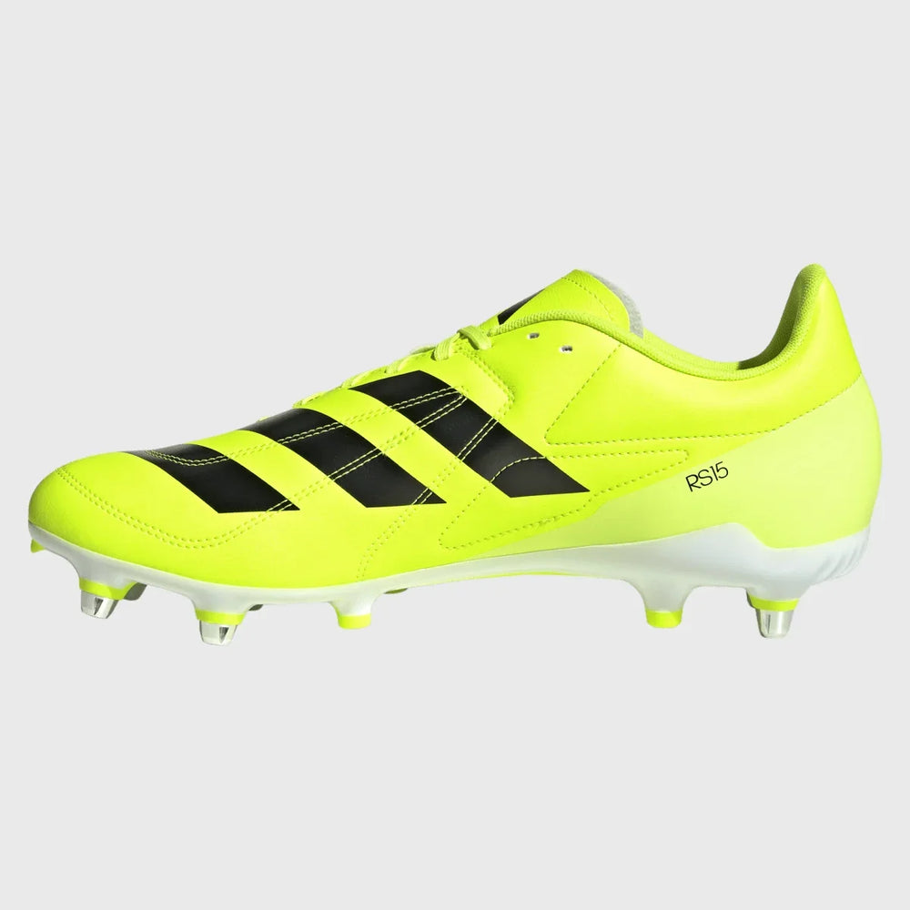 Adidas RS-15 SG Rugby Boots Hi-Res Yellow - Rugbystuff.com