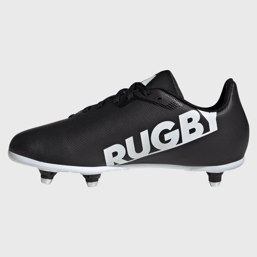 Adidas Junior SG Rugby Boots Black - Rugbystuff.com