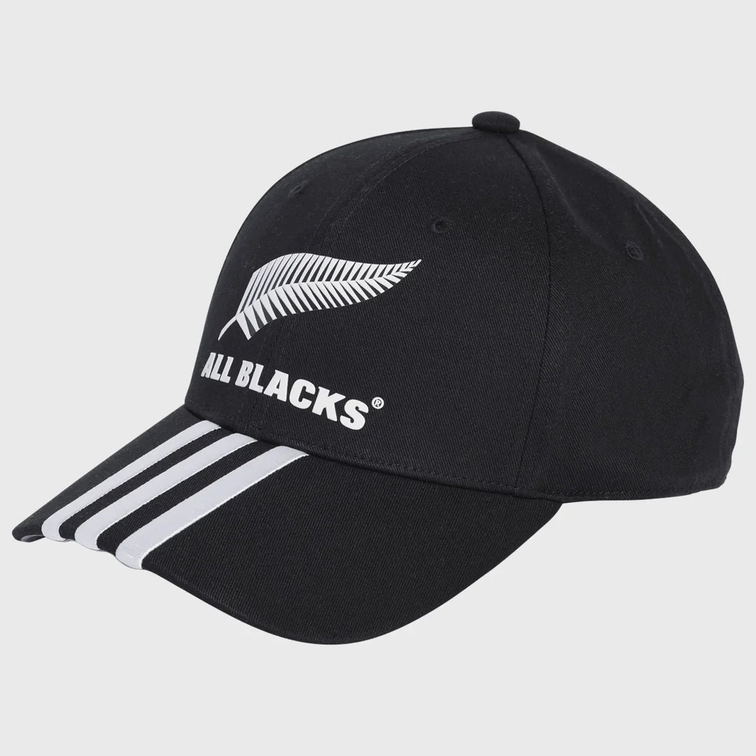 Adidas All Blacks 3 Stripe Cap Black/Pure Teal - Rugbystuff.com