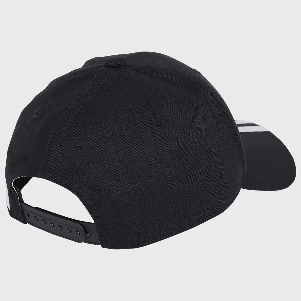 Adidas All Blacks 3 Stripe Cap Black/Pure Teal - Rugbystuff.com