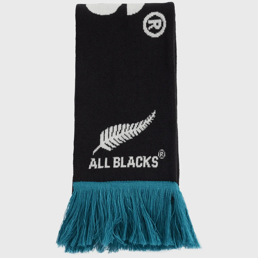 Adidas All Blacks Scarf Black/Pure Teal - Rugbystuff.com