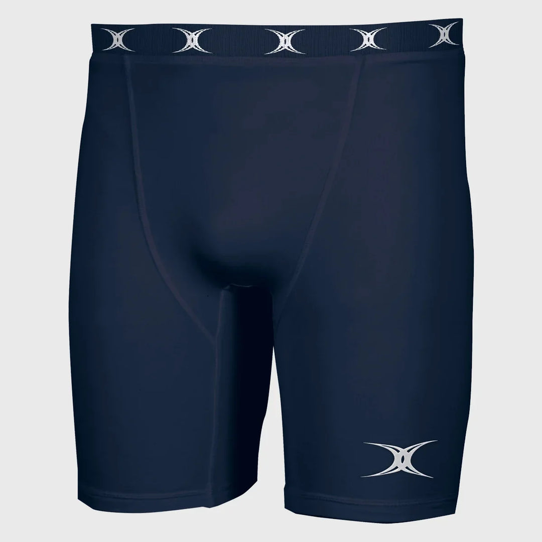 Gilbert Men's Atomic Baselayer Shorts Navy - Rugbystuff.com