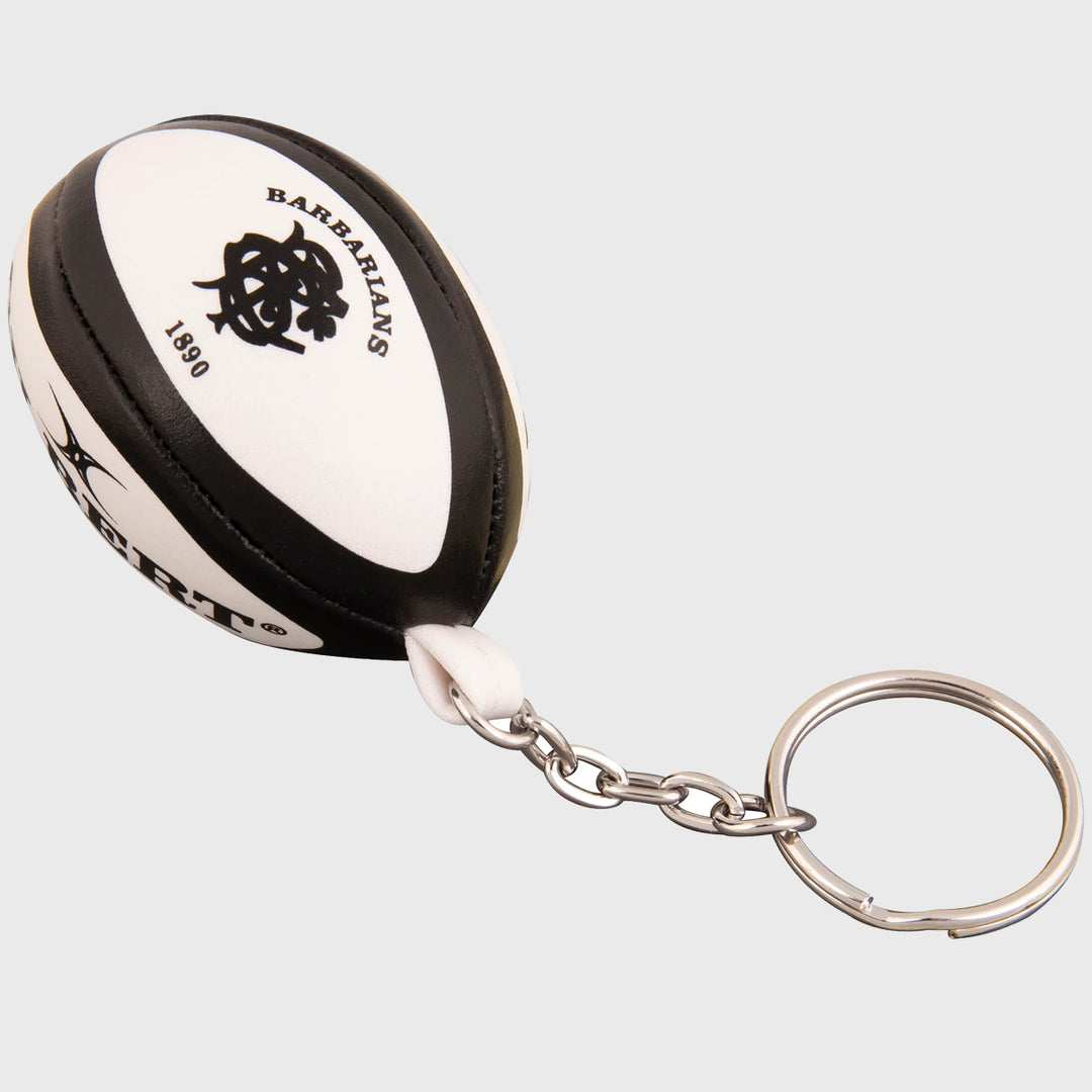 Gilbert Barbarians Replica Rugby Ball Keyring - Rugbystuff.com