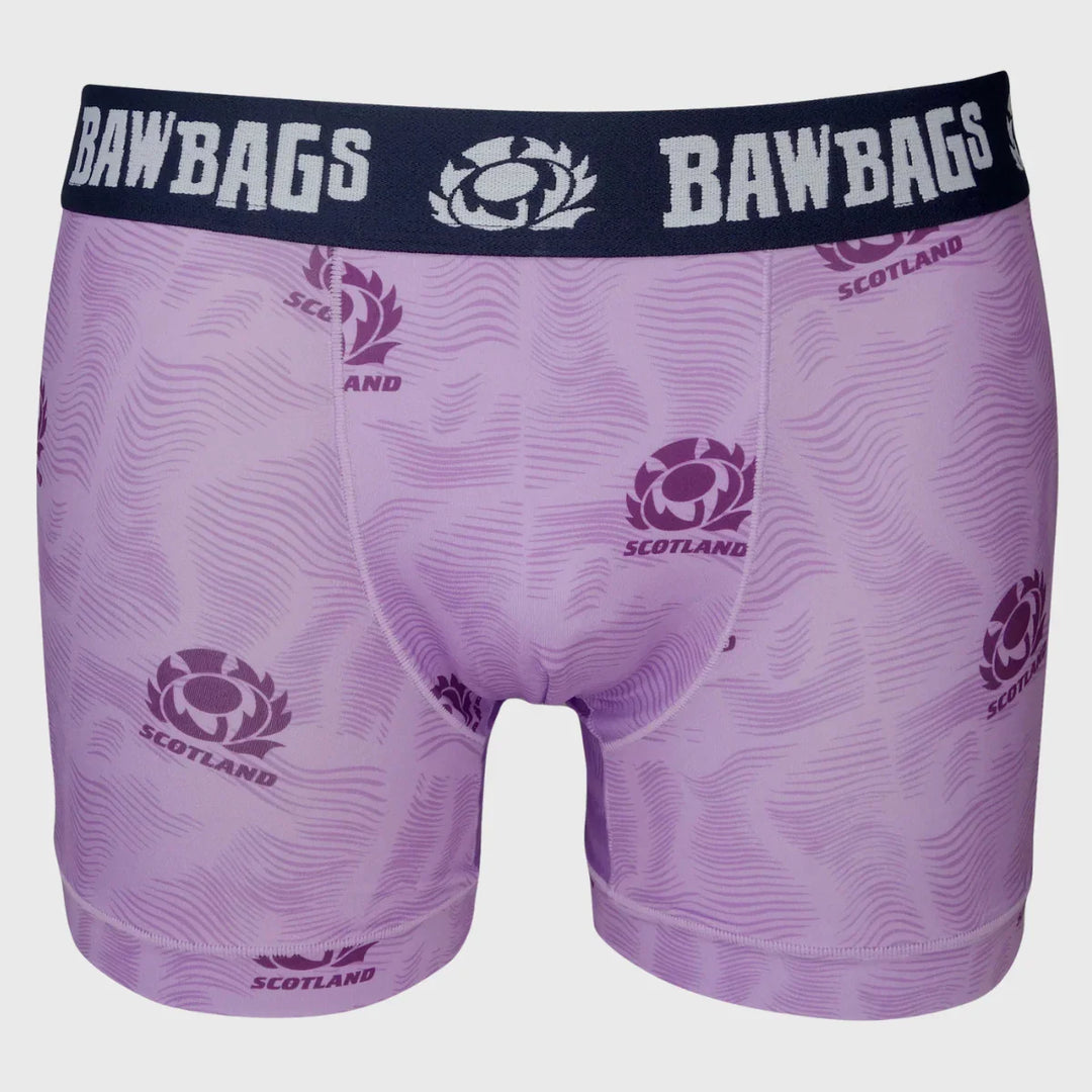 Bawbags Scotland Rugby Cool De Sacs Groove Boxer Shorts - Rugbystuff.com