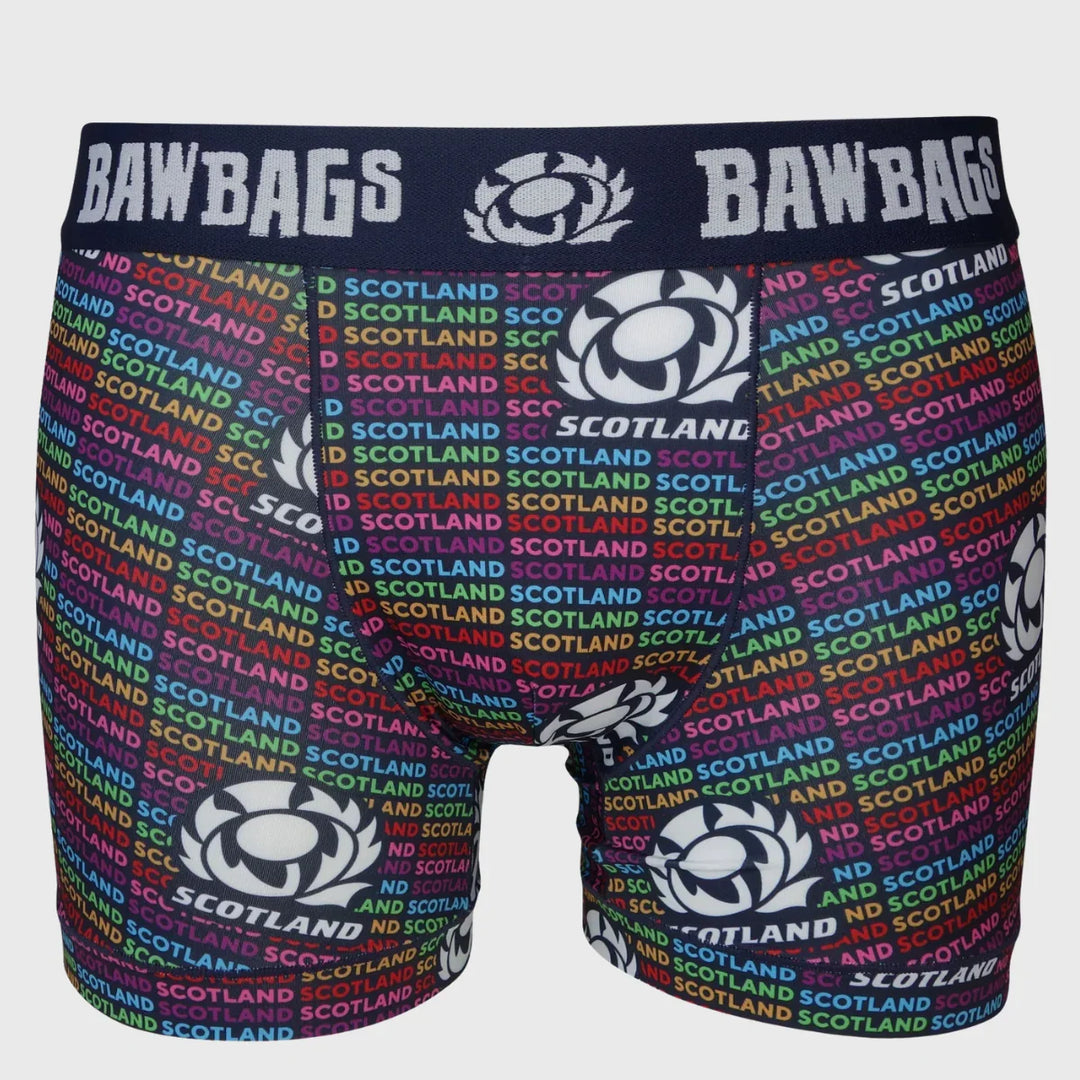 Bawbags Scotland Rugby Cool De Sacs Proud Boxer Shorts - Rugbystuff.com