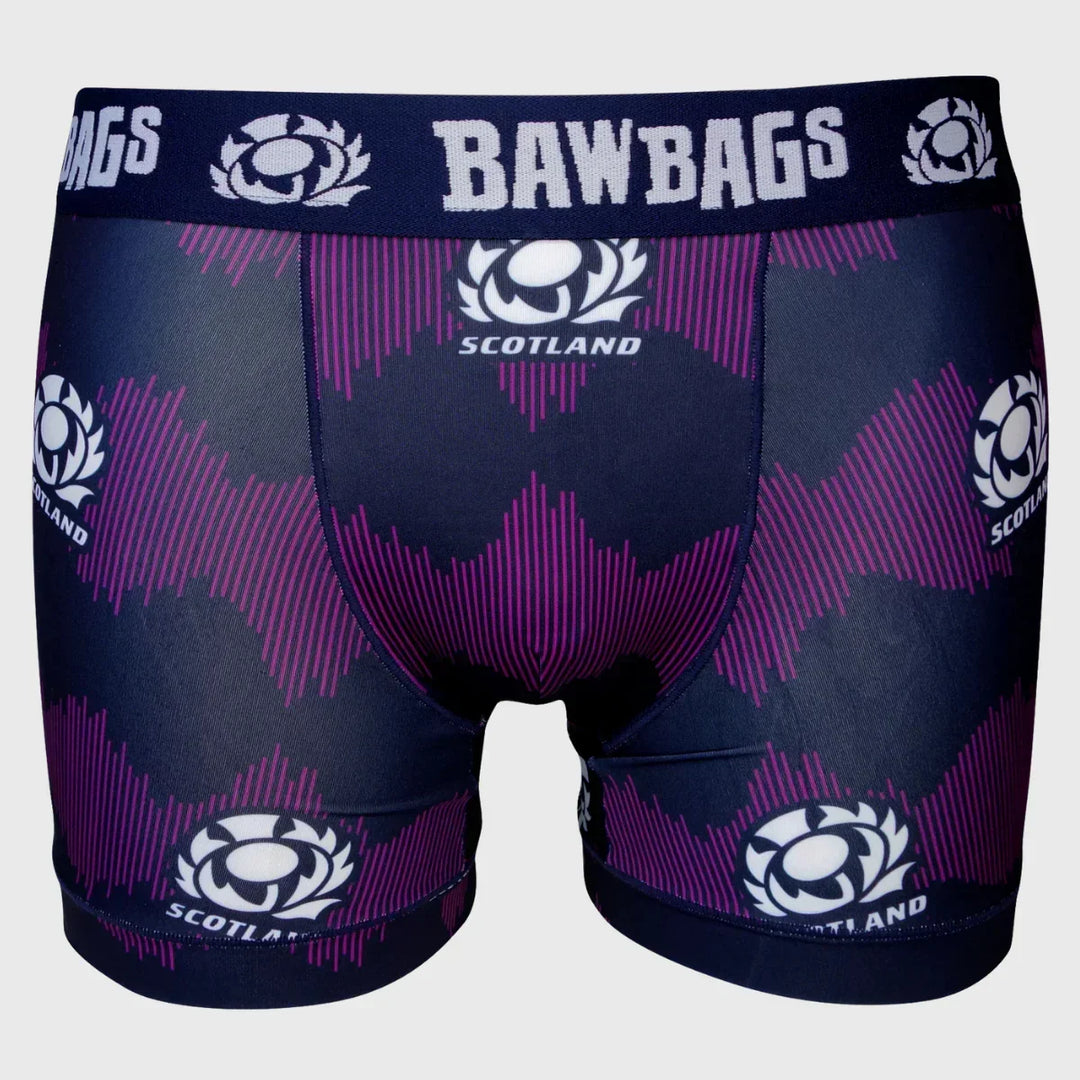 Bawbags Scotland Rugby Front Row Cool De Sacs Boxer Shorts 3-Pack - Rugbystuff.com