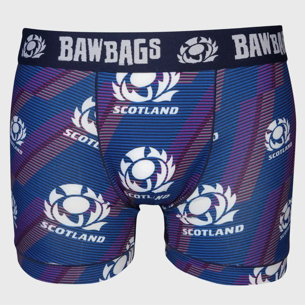 Bawbags Scotland Rugby Front Row Cool De Sacs Boxer Shorts 3-Pack - Rugbystuff.com