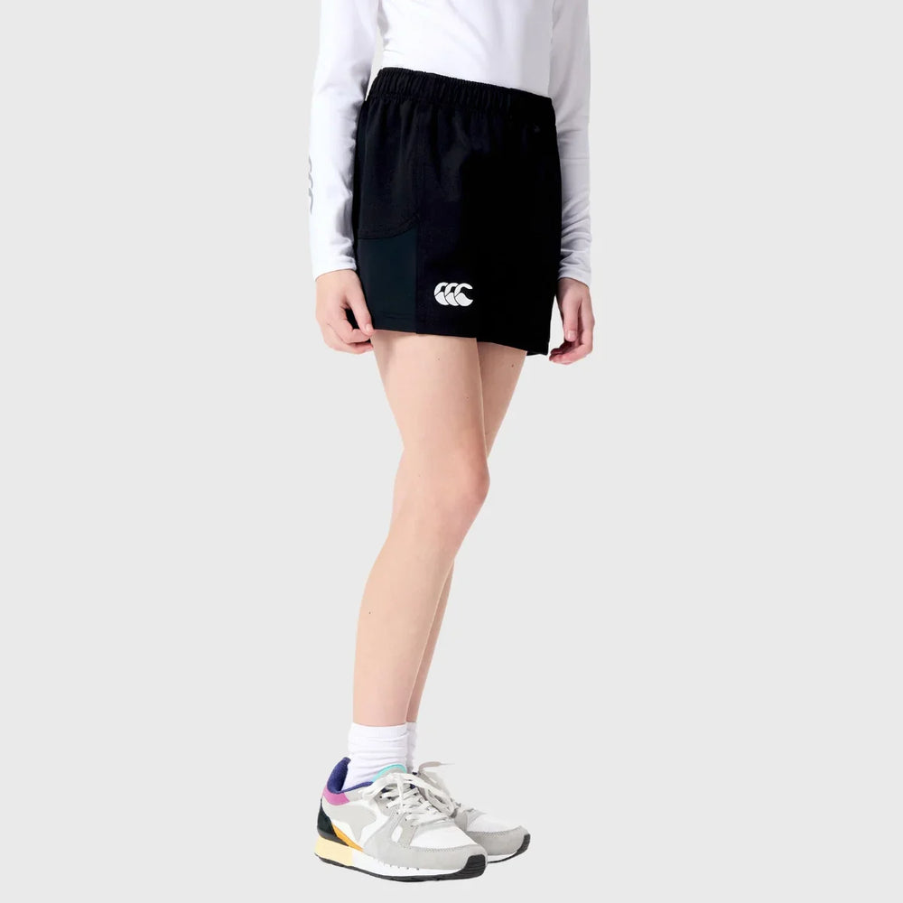 Canterbury Kid's Advantage Rugby Shorts 2.0 Black - Rugbystuff.com