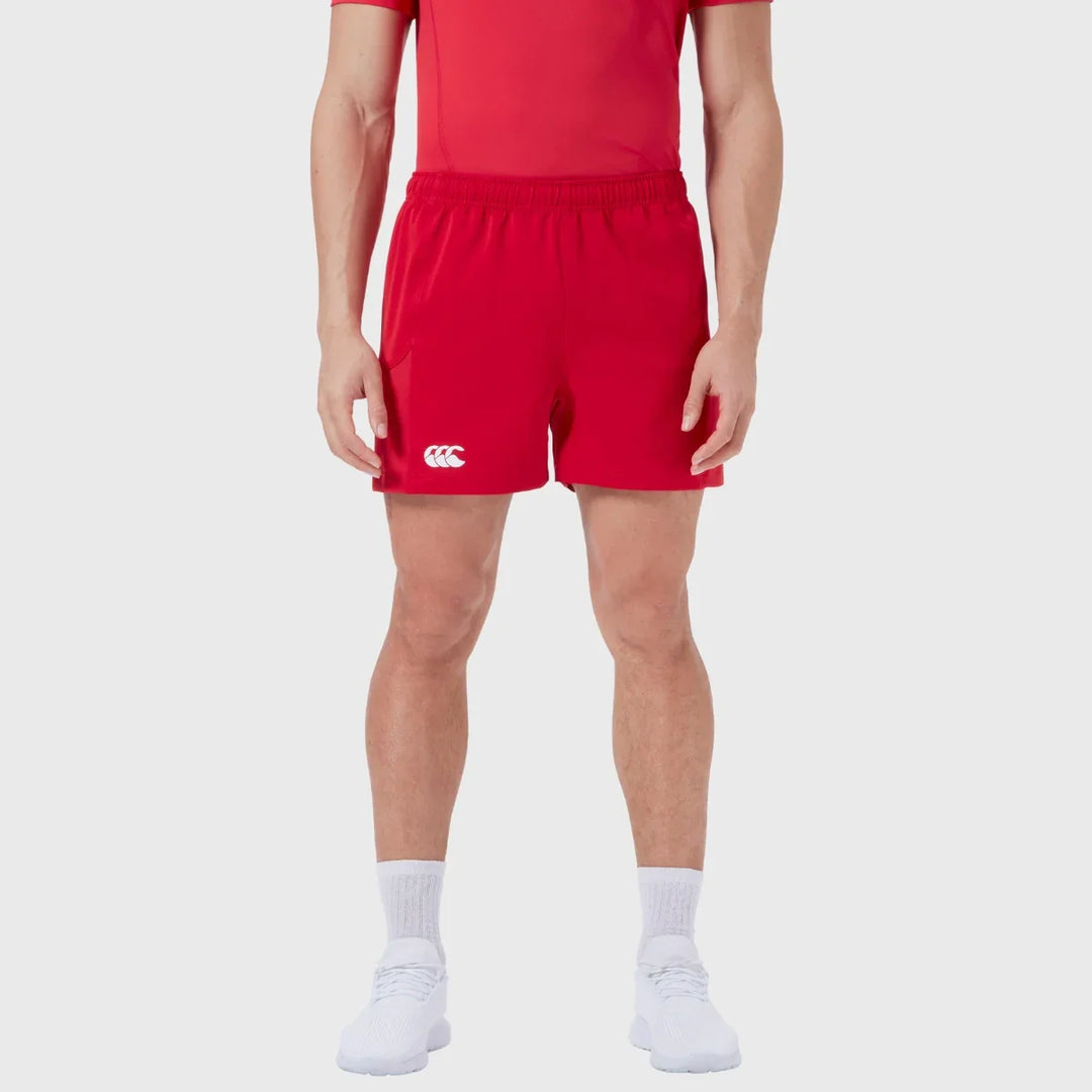 Canterbury Men's Advantage Rugby Shorts 2.0 Red - Rugbystuff.com