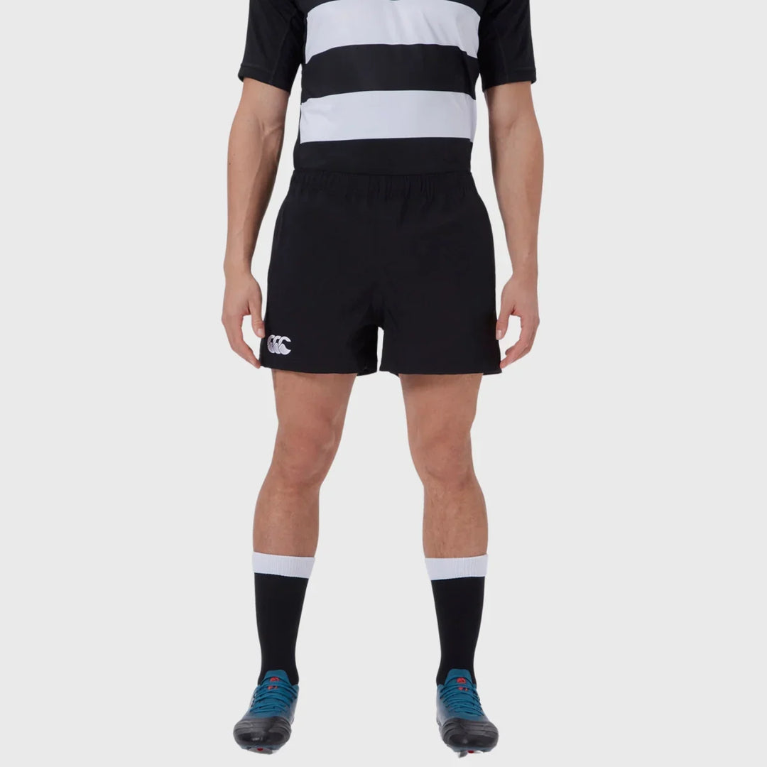 Canterbury Men's Drill Rugby Shorts With Pockets Black - Rugbystuff.com