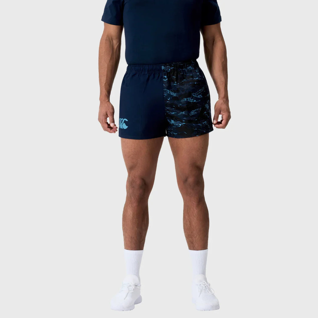 Canterbury Men's Force Harlequin 3" Rugby Drill Shorts Navy Camo - Rugbystuff.com