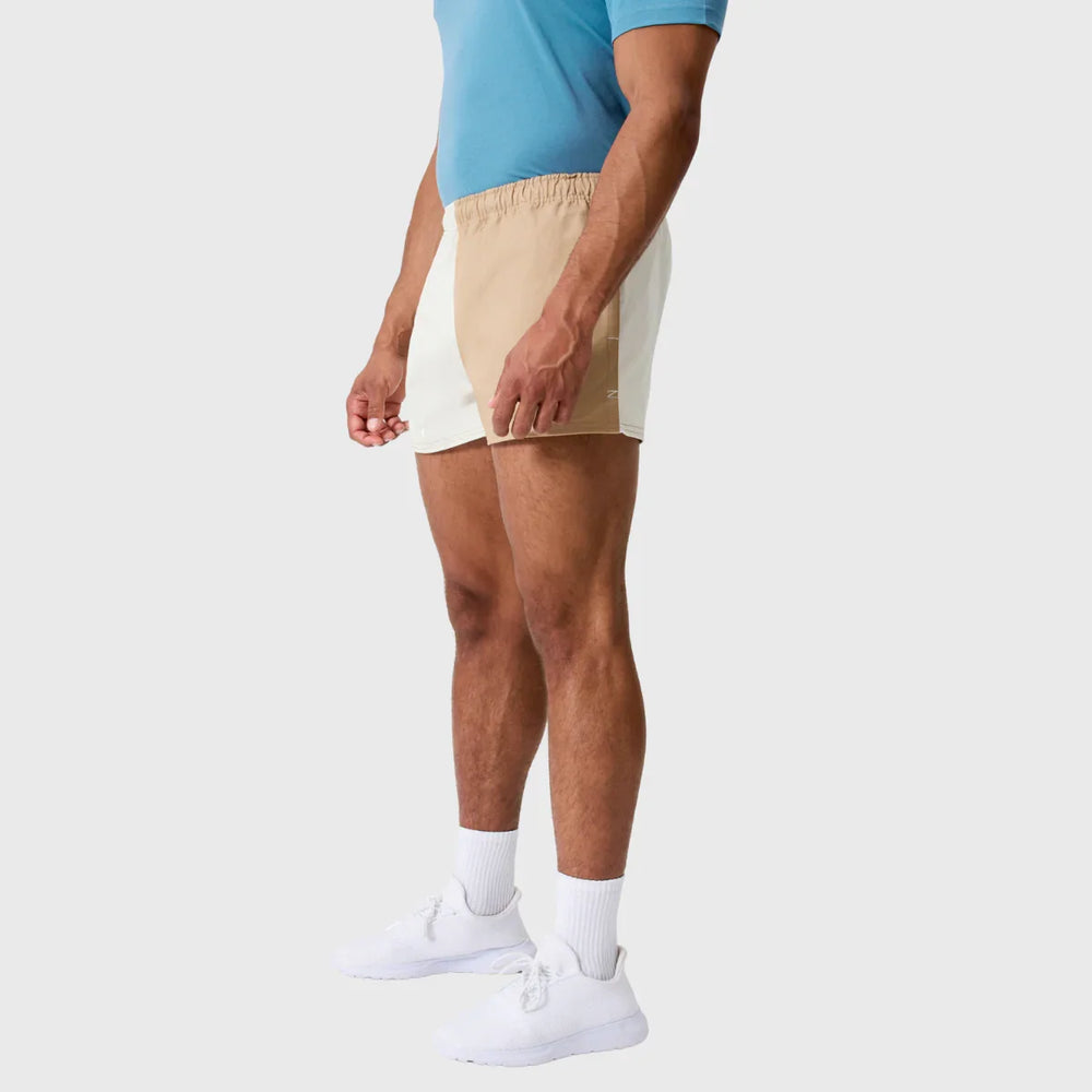 Canterbury Men's Fundamentals Harlequin 3" Rugby Drill Shorts Warm Taupe - Rugbystuff.com