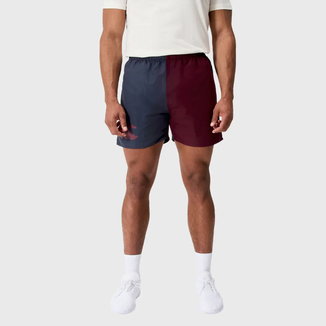 Canterbury Men's Fundamentals Harlequin 3" Shorts Maroon/Fig - Rugbystuff.com