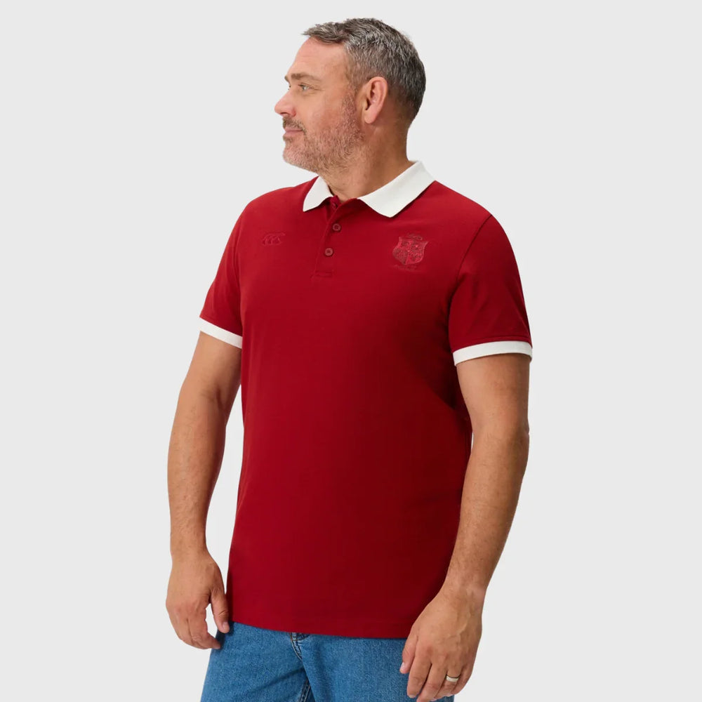 Canterbury British & Irish Lions Classics Polo Shirt Red - Rugbystuff.com