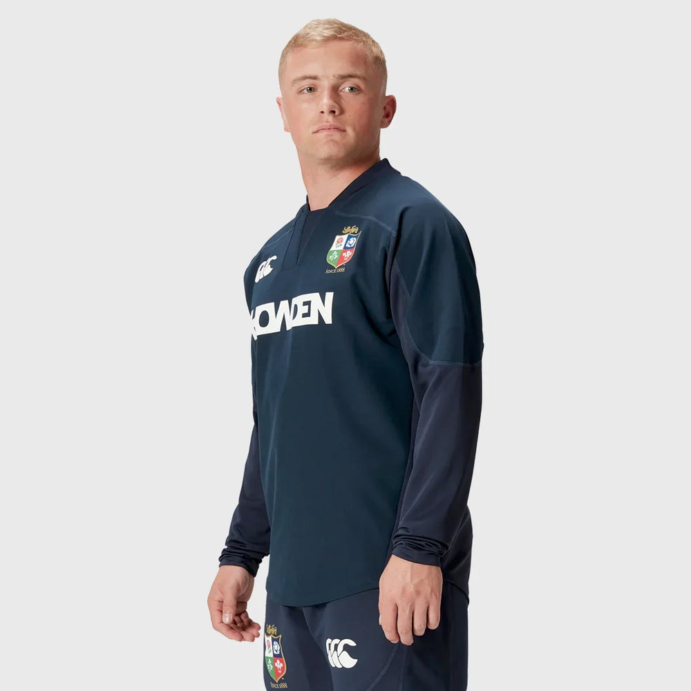 Canterbury British & Irish Lions Men's Drill Top Navy - Rugbystuff.com