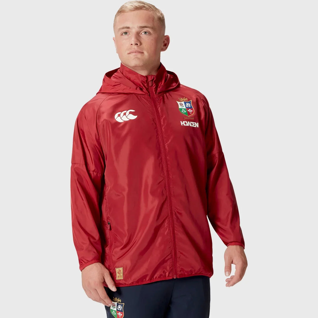Canterbury British & Irish Lions Men's Rain Jacket Red - Rugbystuff.com