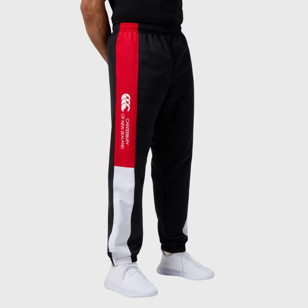 Canterbury Men's Legends Track Pants Black/Red - Rugbystuff.com