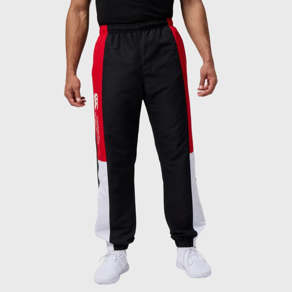 Canterbury Men's Legends Track Pants Black/Red - Rugbystuff.com