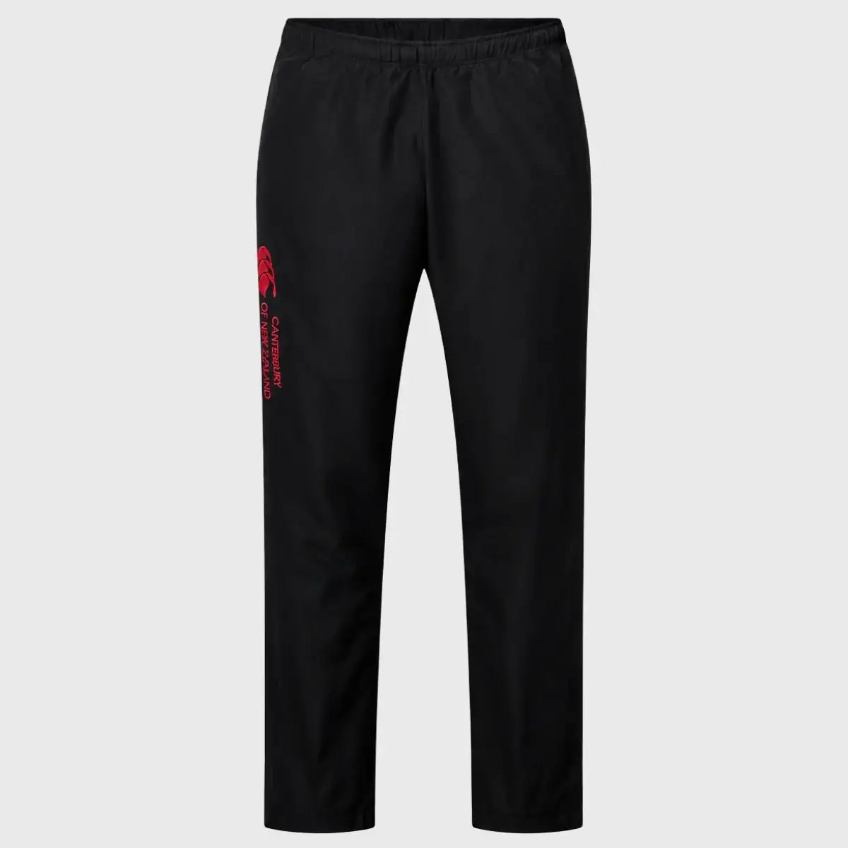 Canterbury Kid's Open Hem Stadium Pants Black/Red | Rugbystuff.com
