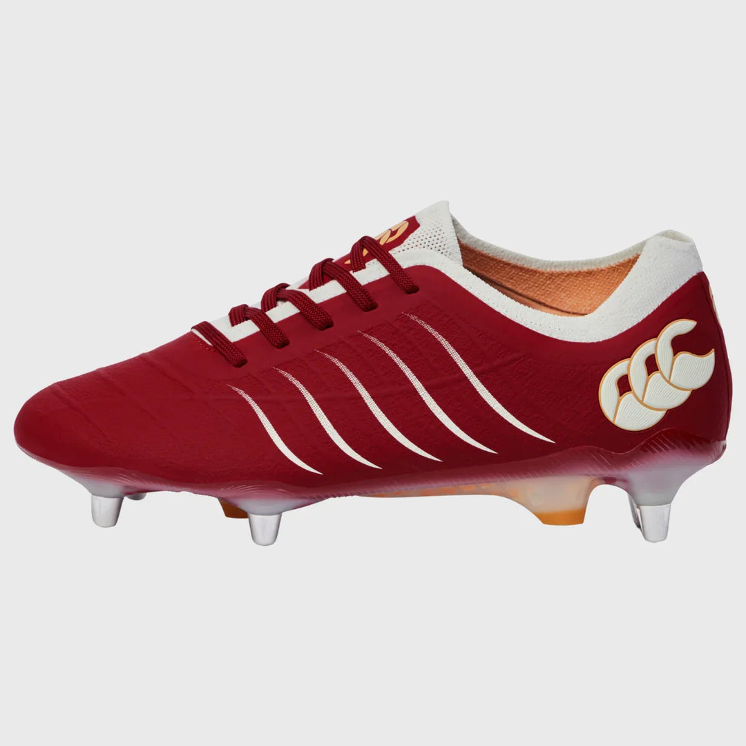 Canterbury Phoenix Elite SG Rugby Boots Red Dahlia - Rugbystuff.com