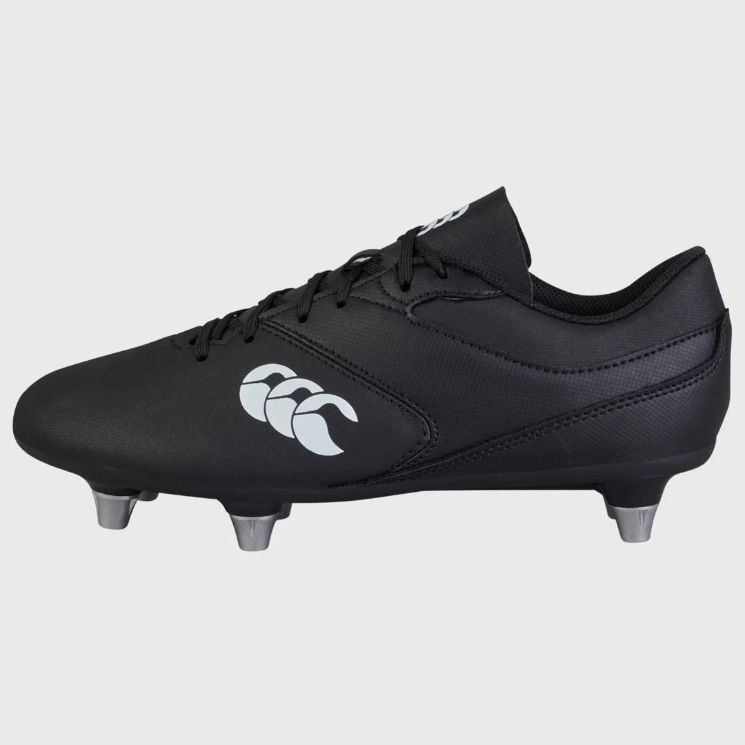 Canterbury Phoenix Raze SG Junior Rugby Boots Black/White - Rugbystuff.com