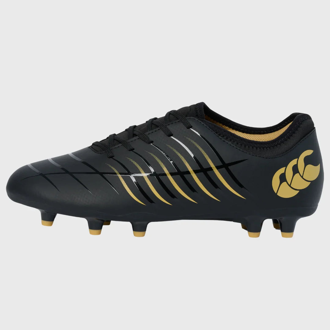 Canterbury Phoenix Team FG Rugby Boots Black/Gold - Rugbystuff.com