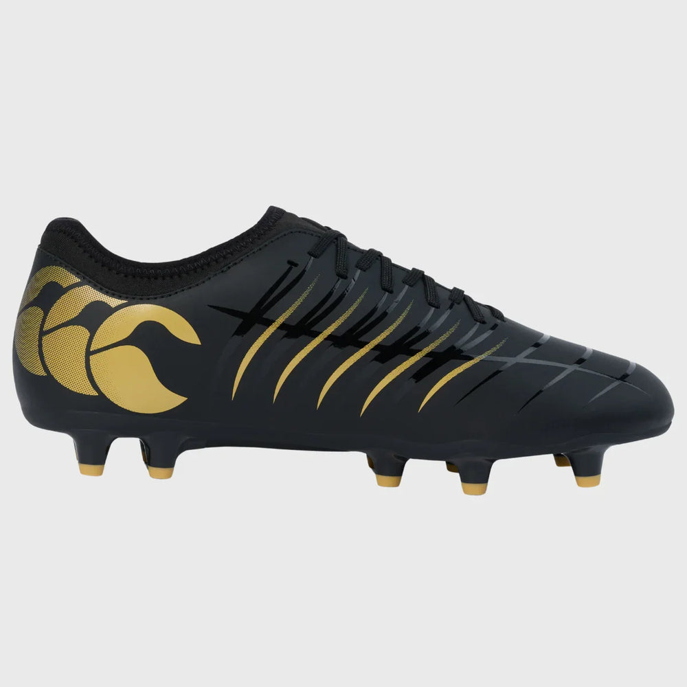 Canterbury Phoenix Team FG Rugby Boots Black/Gold - Rugbystuff.com