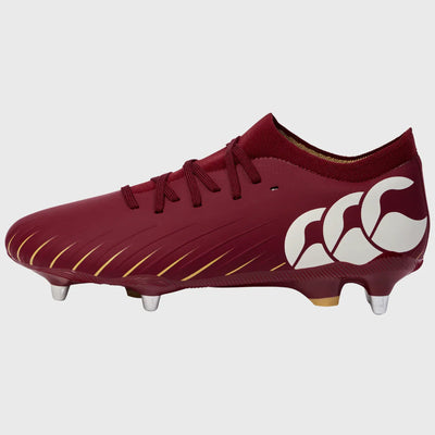Canterbury Speed Falcon Pro SG Rugby Boots Red Dahlia