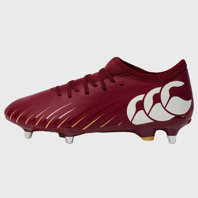 Canterbury Speed Falcon Team SG Rugby Boots Red Dahlia