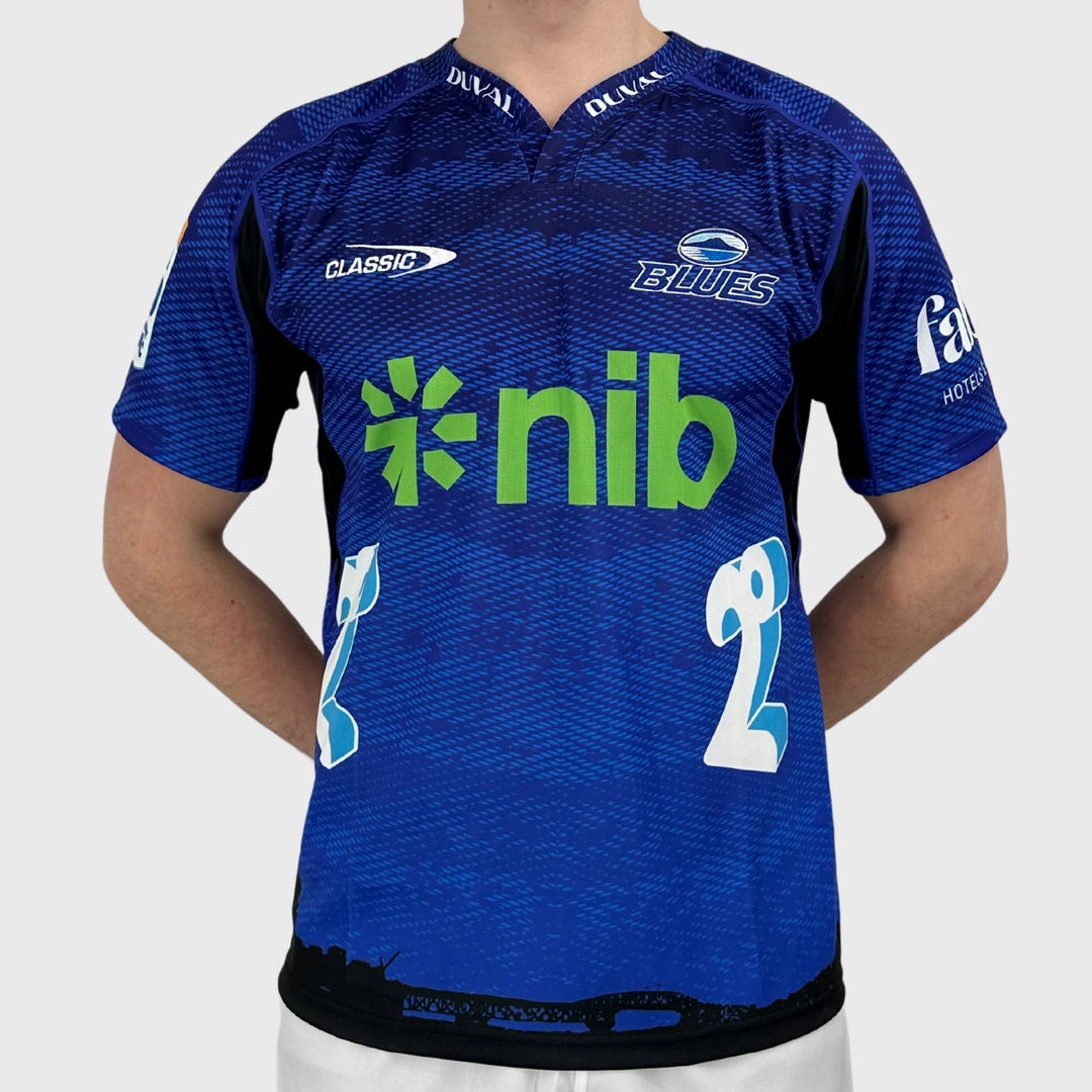 Classic Blues Kid's Super Rugby 2024 Home Rugby Shirt - Rugbystuff.com